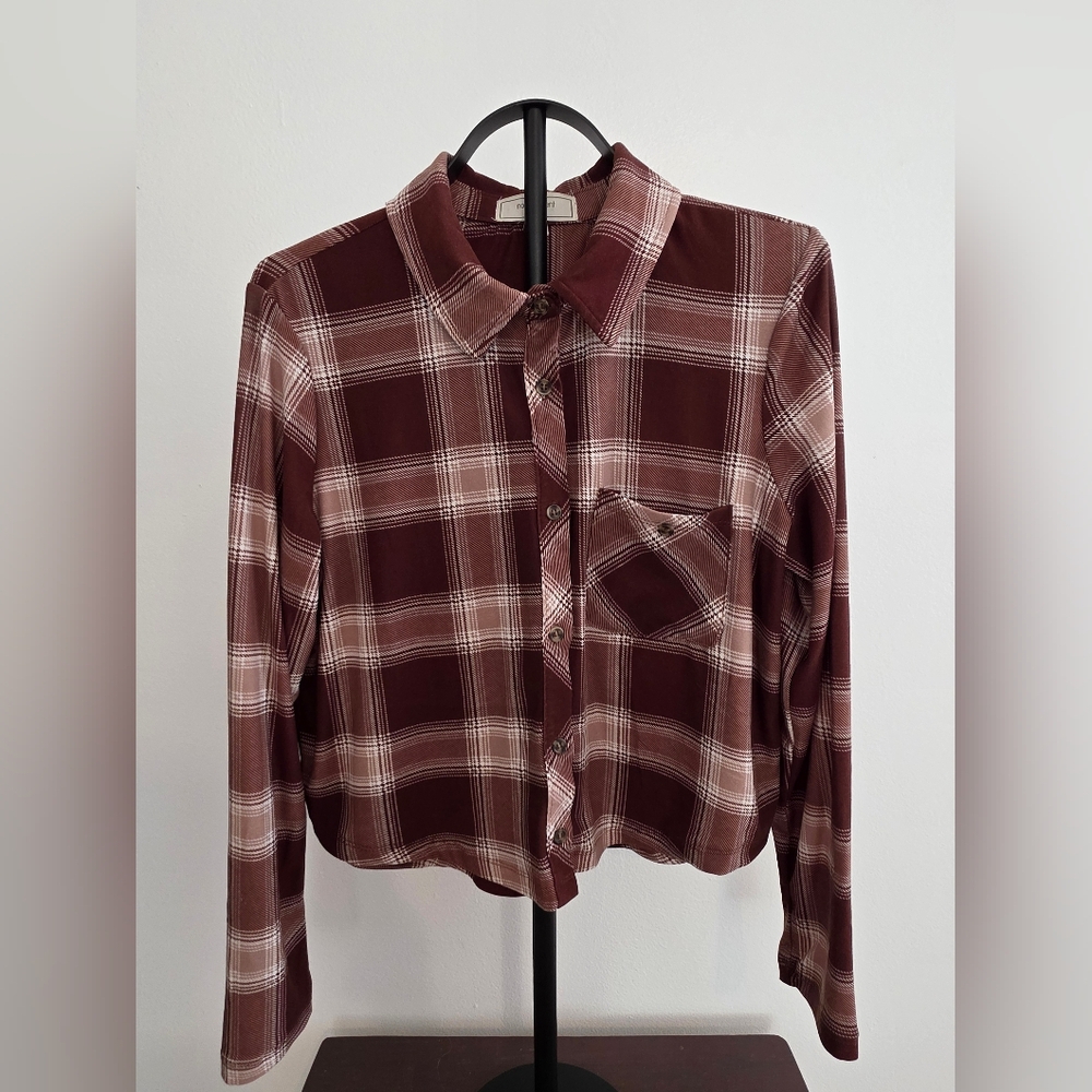 No Comment Juniors’ flannel shirt